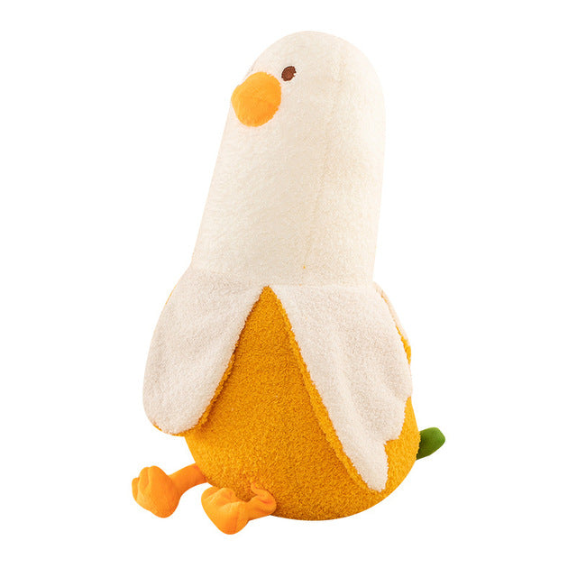 Long-Legged Banana Duck Plush - Giant Comfort Pillow